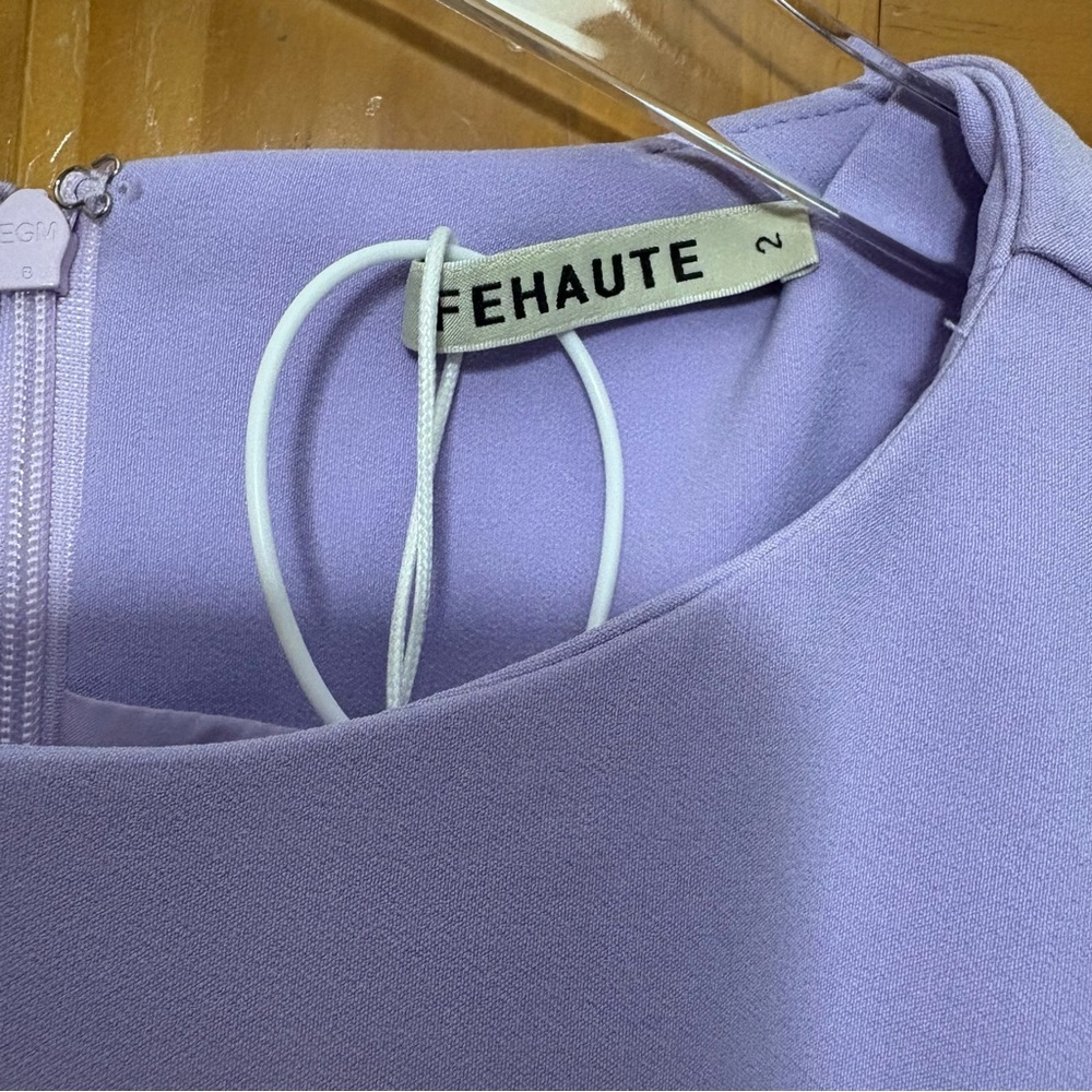 Fehaute Chic Asymmetrical Lavender Dress NWT - Picture 3 of 9